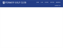 Tablet Screenshot of fermoygolfclub.ie